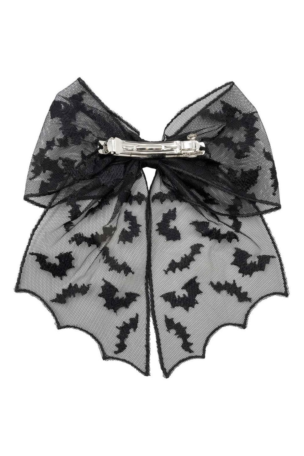 Bat Lace Hair Bow - Image 2