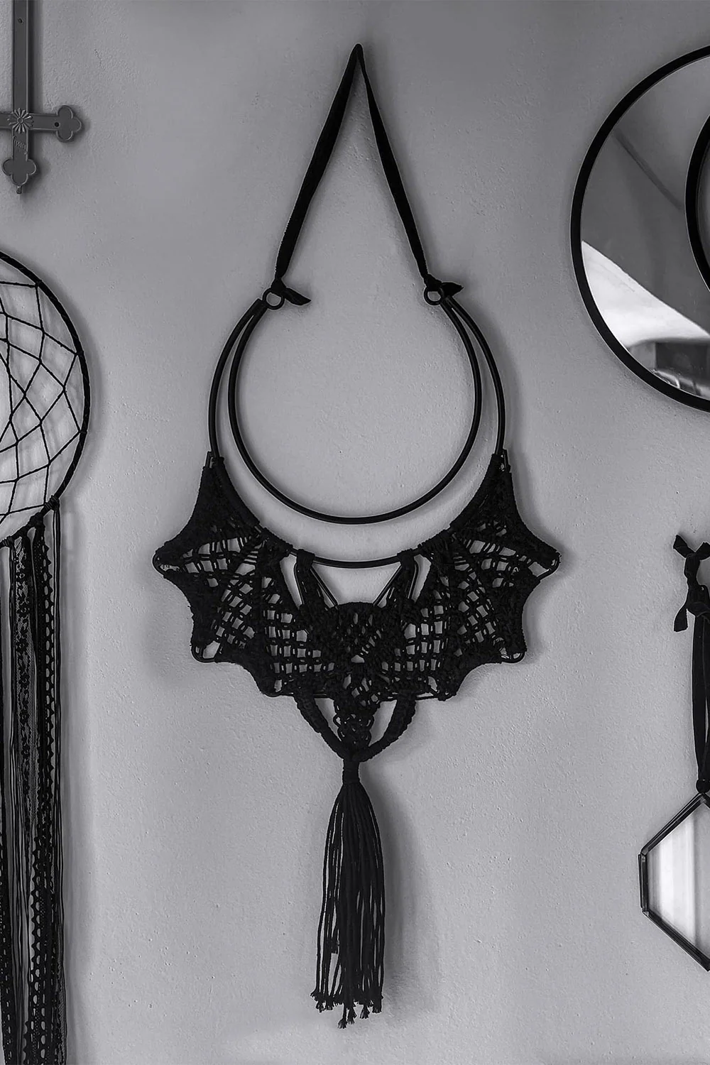 Bat Macrame Wall Decor - Image 2