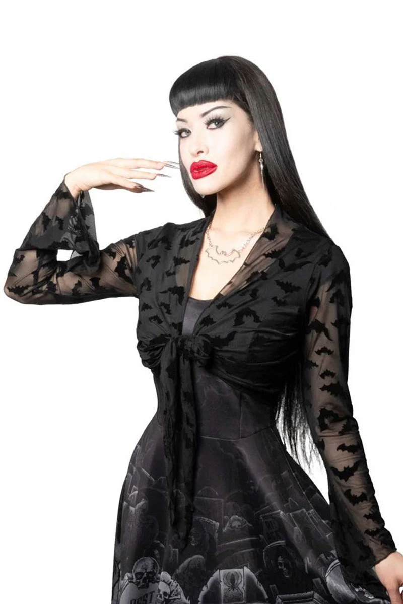 Bat Mesh Tie Top - Image 3