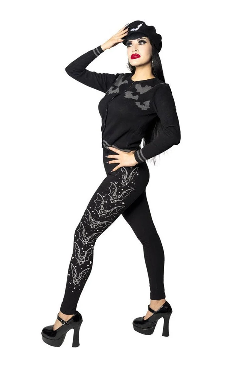 Bat Outline Glow Leggings - Image 2