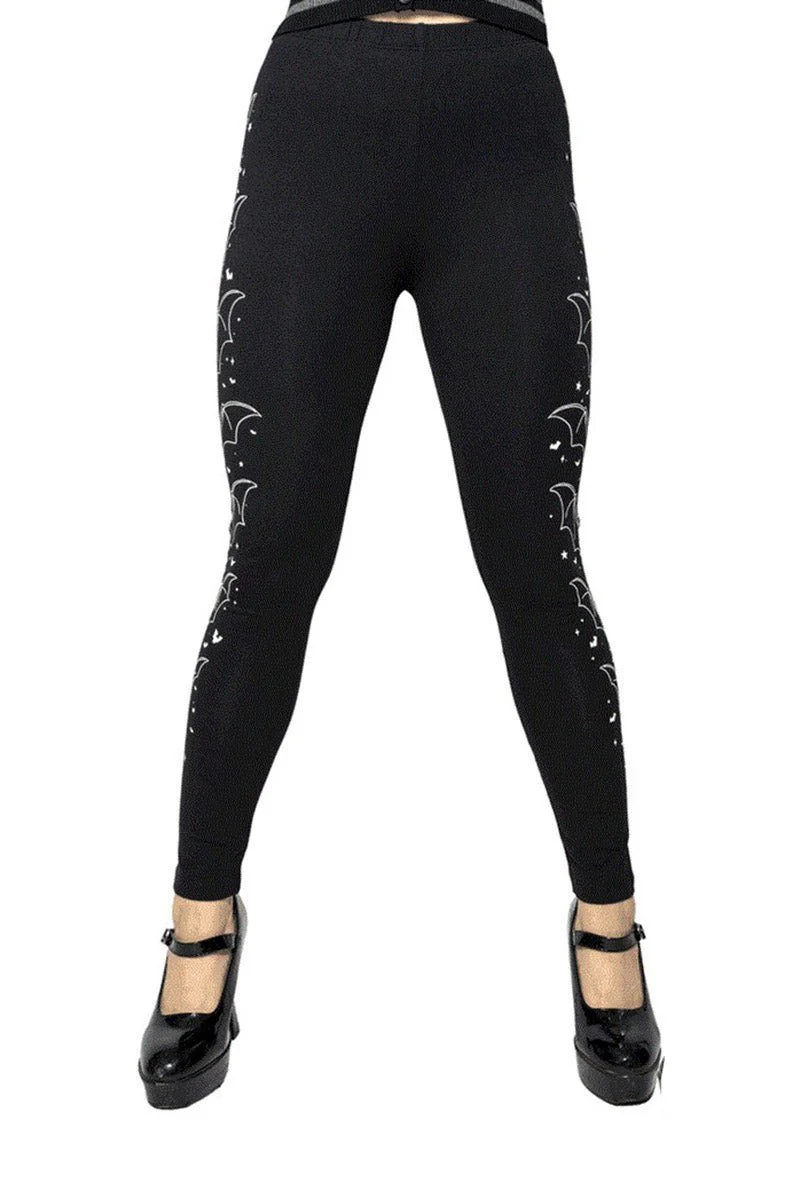 Bat Outline Glow Leggings - Image 3