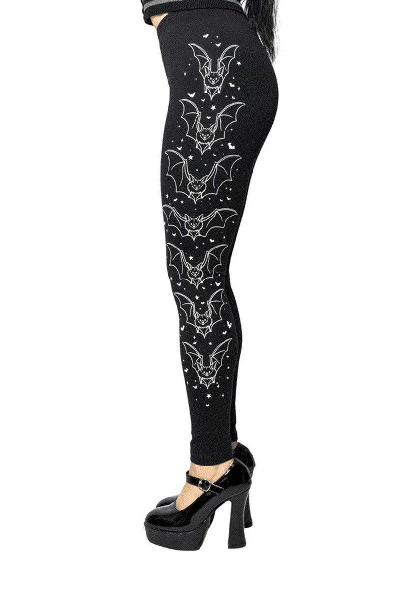 Bat Outline Glow Leggings - Image 4