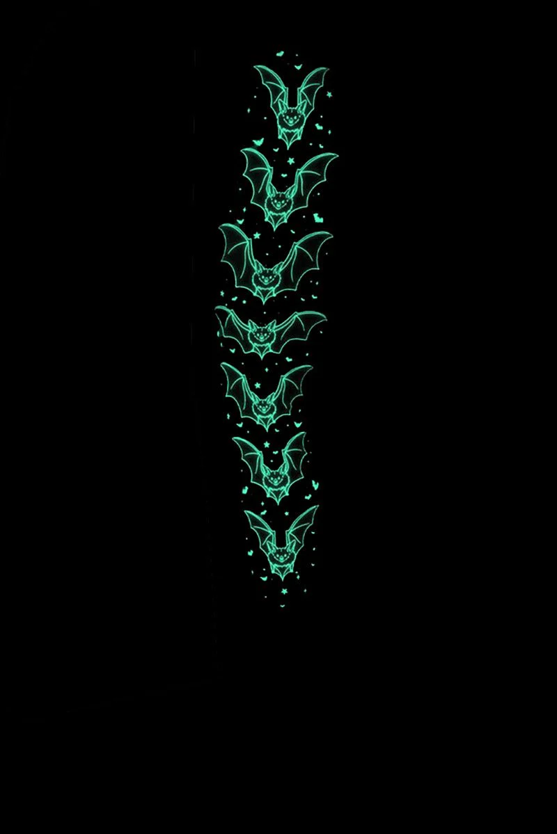 Bat Outline Glow Leggings - Image 5