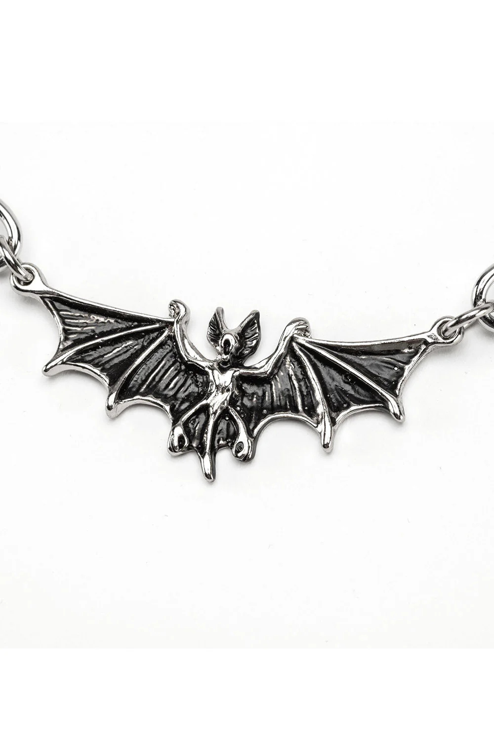 Bat Pendant Thick Chain Necklace - Image 3