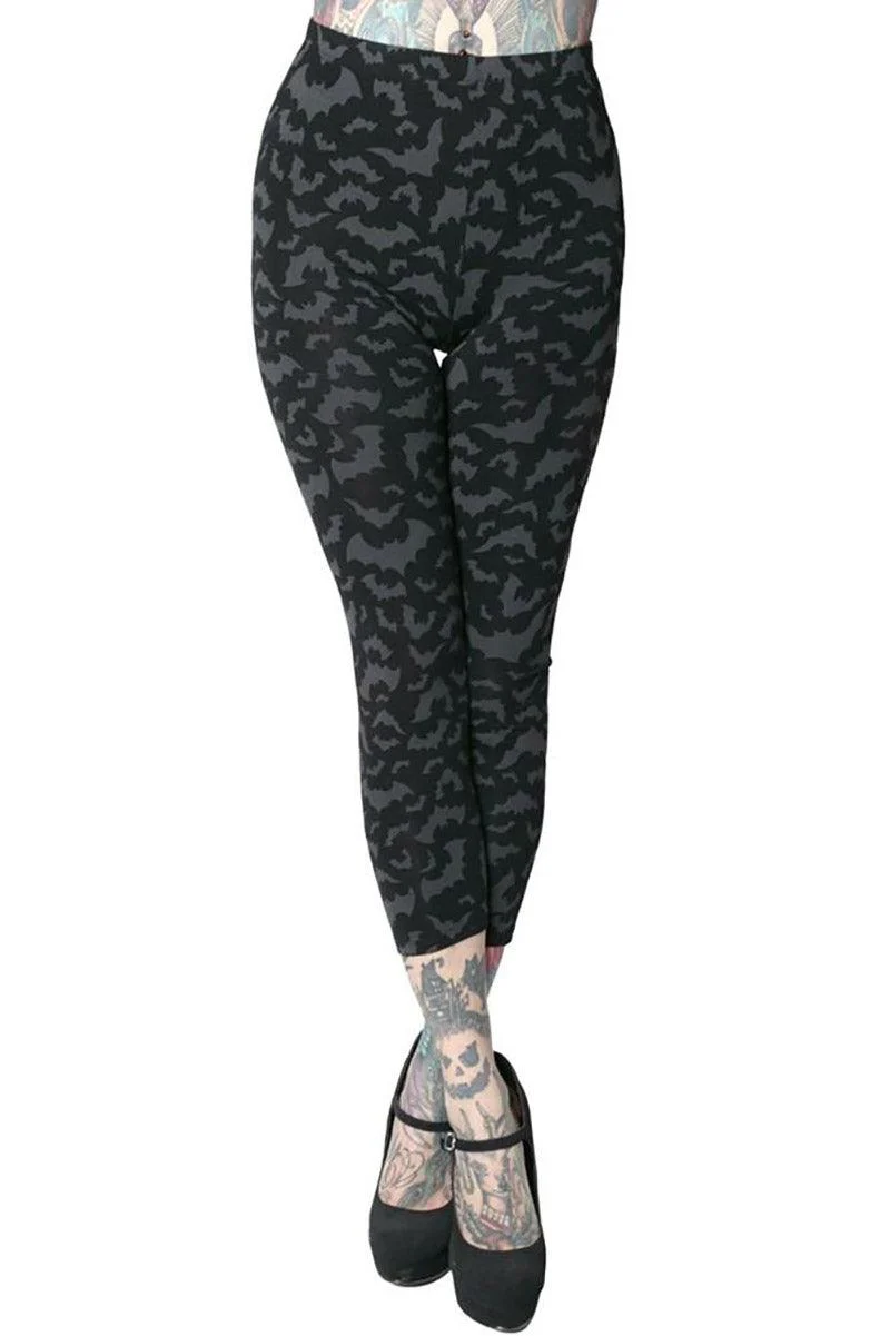 Bat Repeat Capri Leggings - Image 2