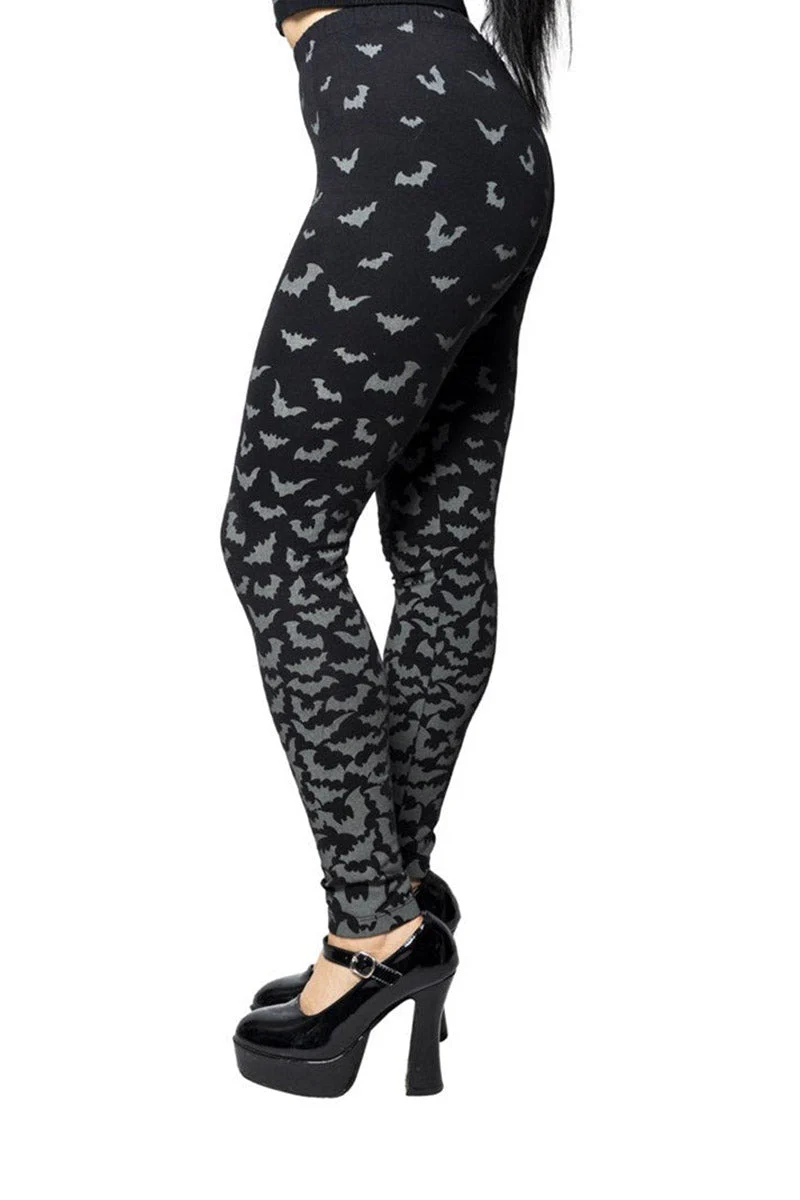 Bat Repeat Gradient Leggings - Image 3