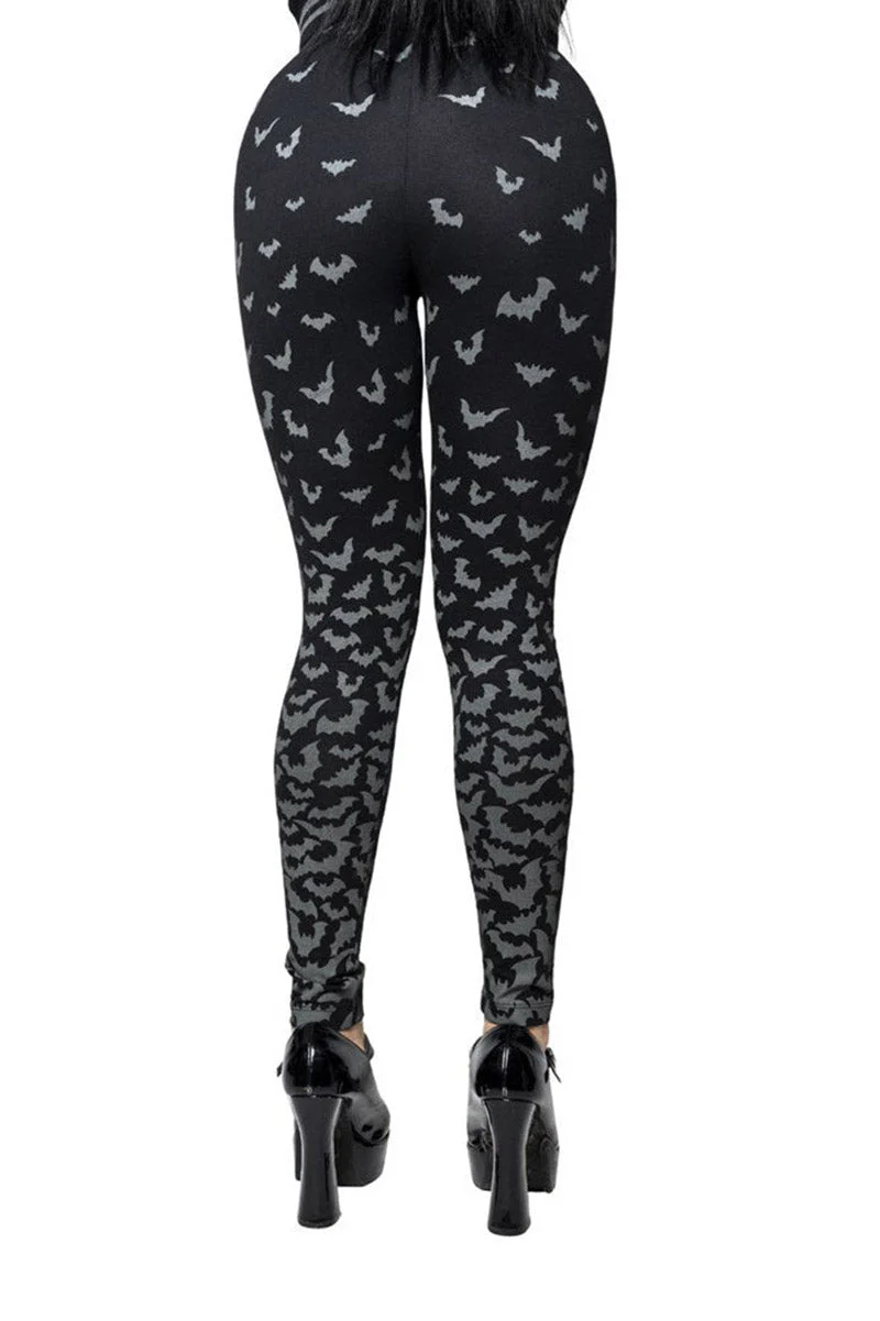 Bat Repeat Gradient Leggings - Image 4