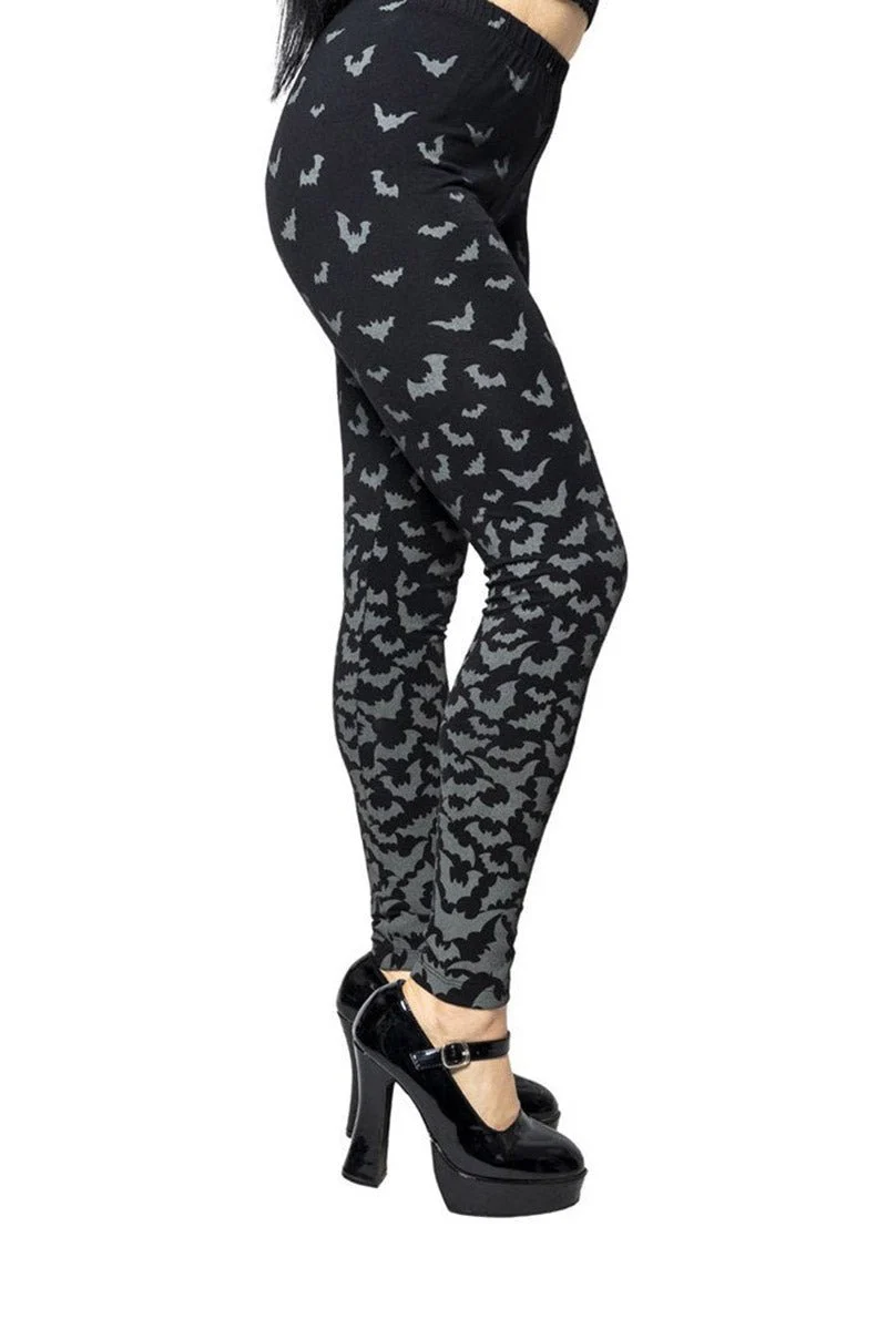 Bat Repeat Gradient Leggings - Image 5