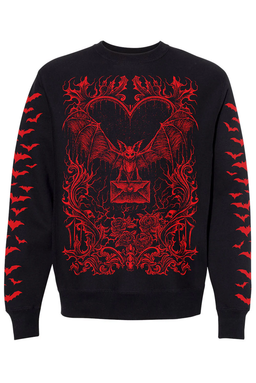Bat Romance Sweatshirt [BLOOD RED] - Image 4