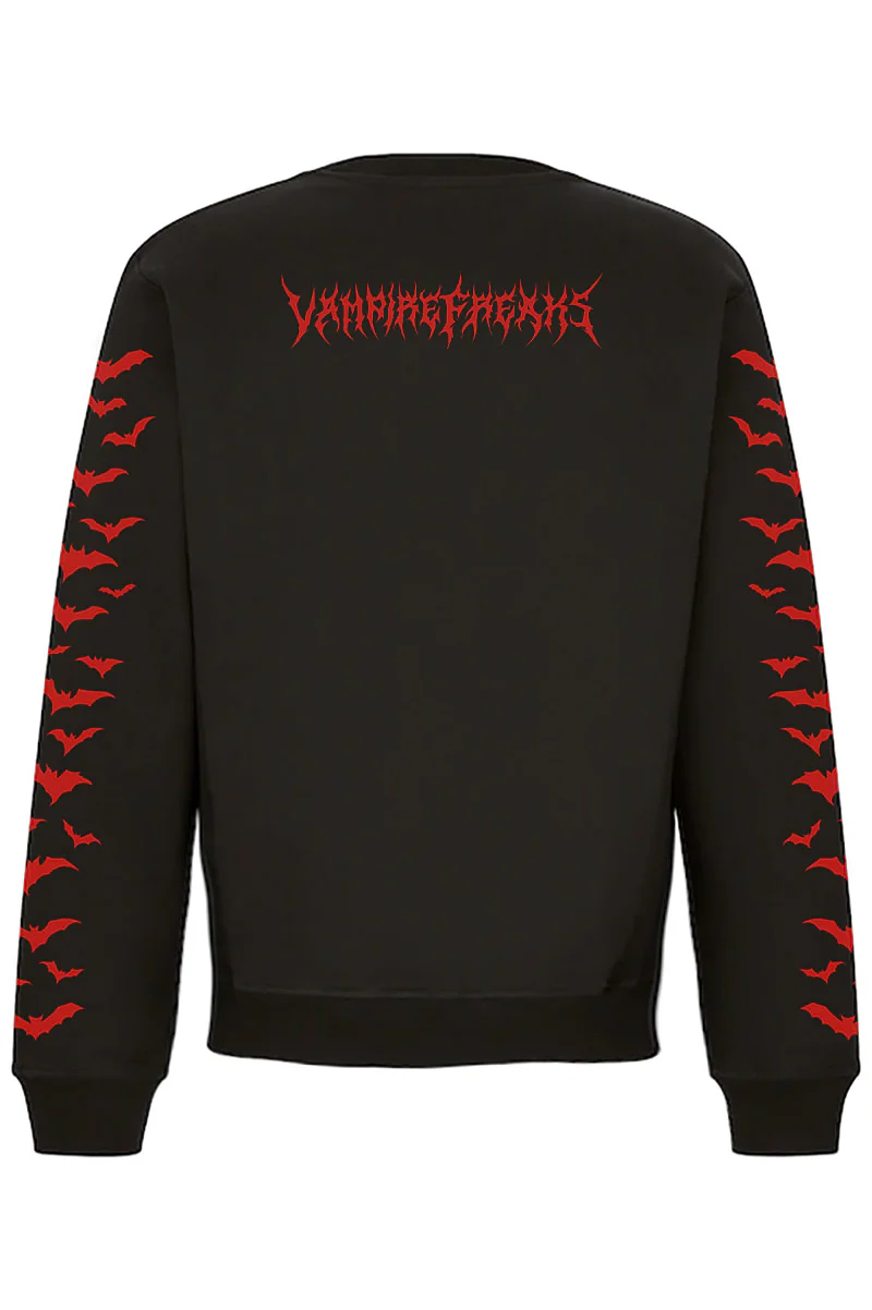 Bat Romance Sweatshirt [BLOOD RED] - Image 7