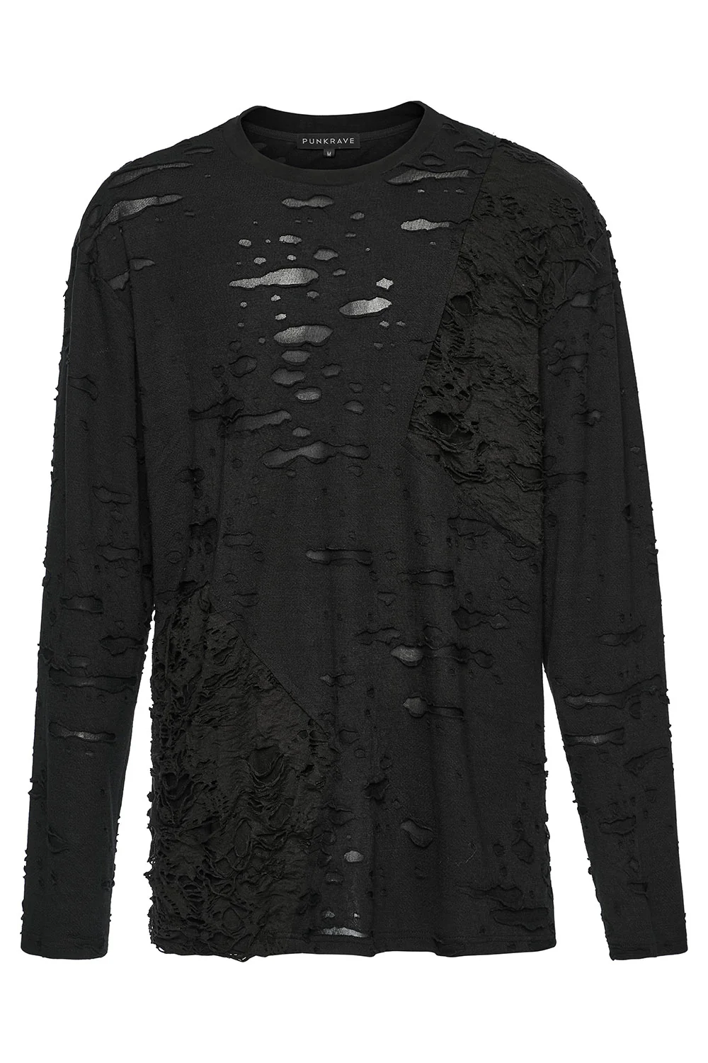 Battered Bones Long Sleeve Shredded Shirt