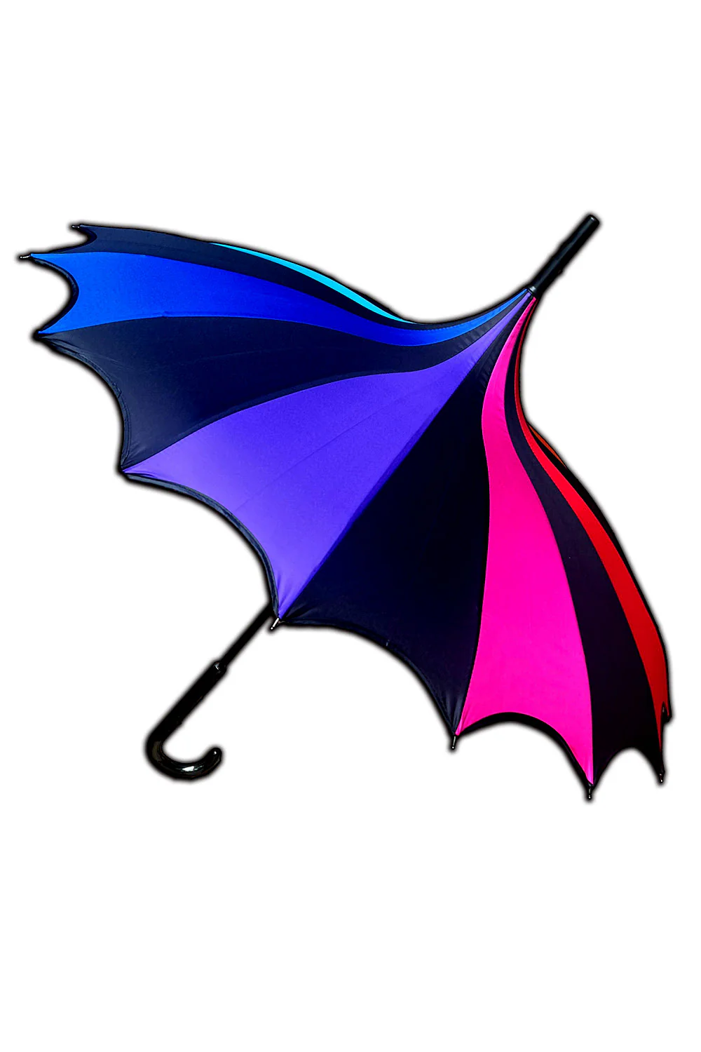 Batwing Pagoda Umbrella [Goth Rainbow] - Image 5