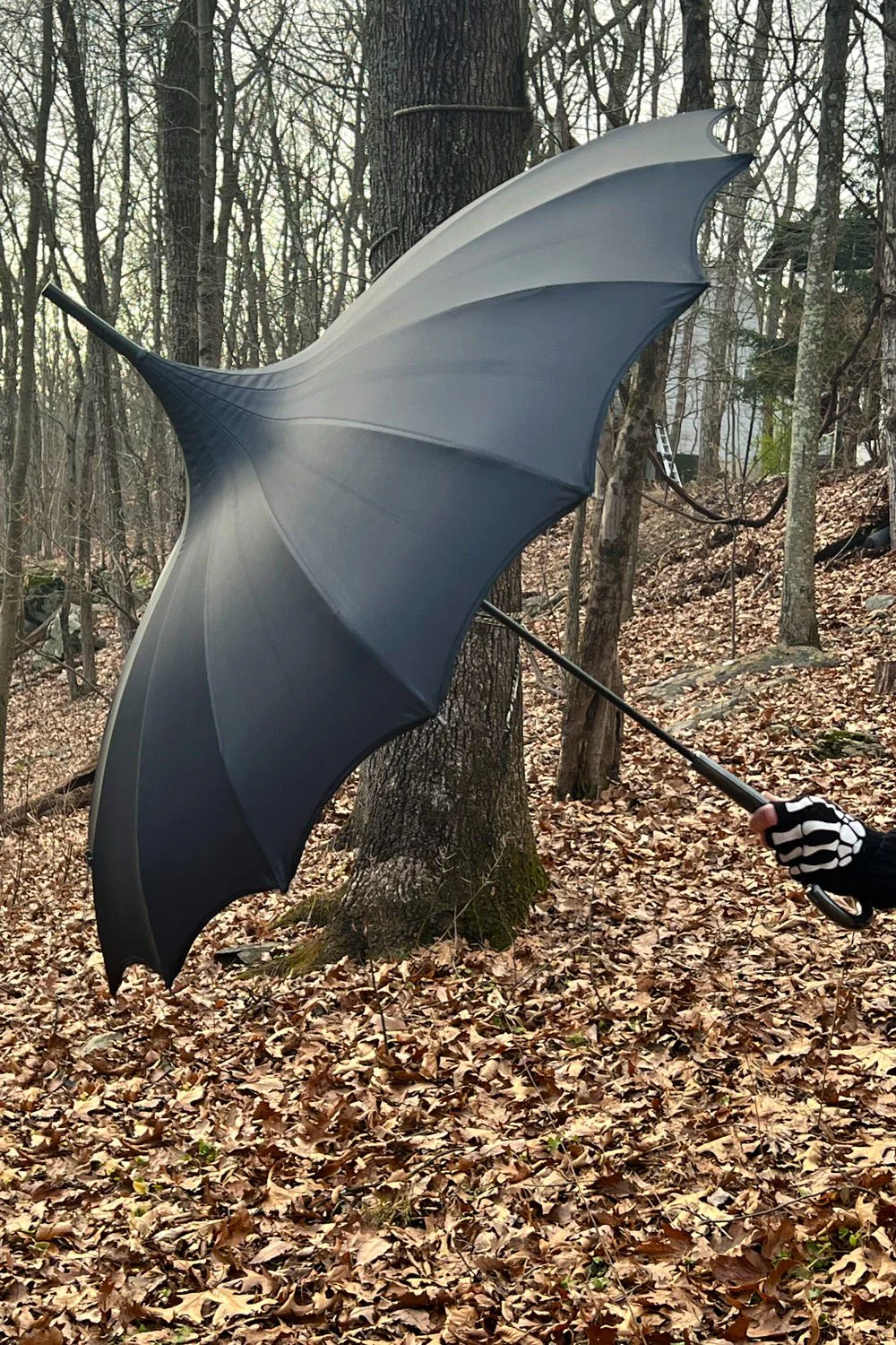 Batwing Pagoda Umbrella [MIDNIGHT BLACK] - Image 13