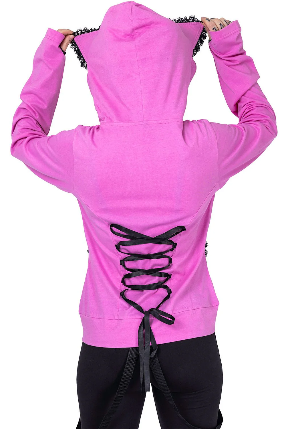 BBK Frill Hoodie [PINK] - Image 3