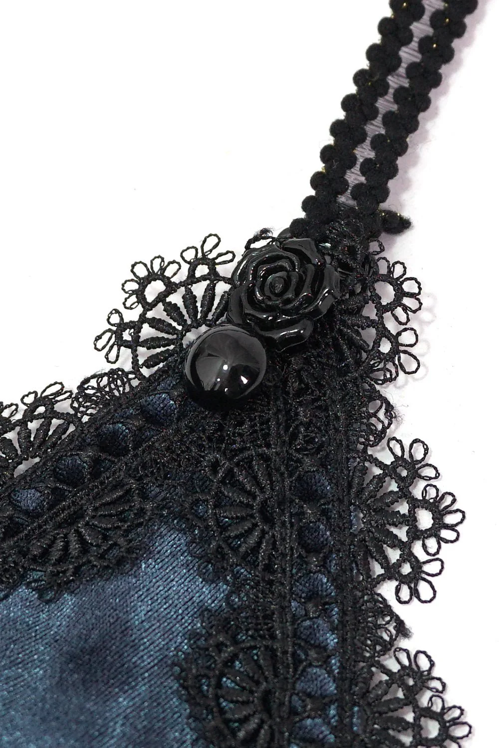 Beach Goth Velvet Bikini Set - Image 7