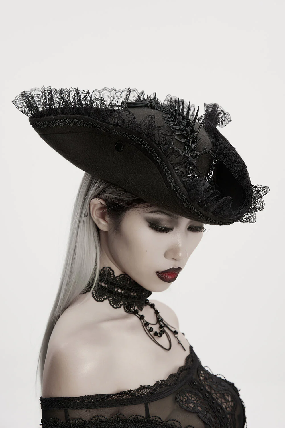 Beast Bones Gothic Pirate Hat - Image 6