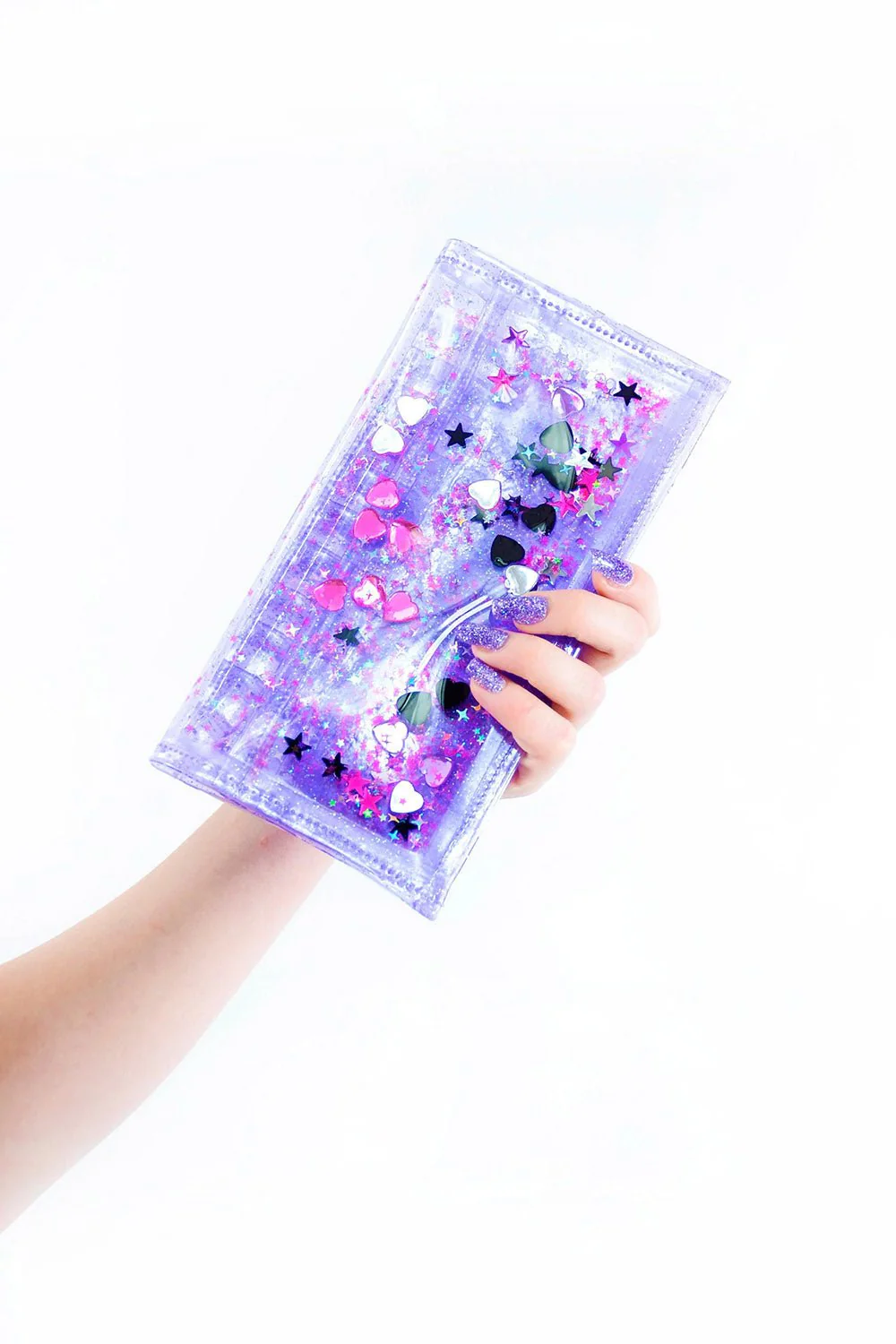 Bedazzled Liquid Glitter Wallet - Image 2