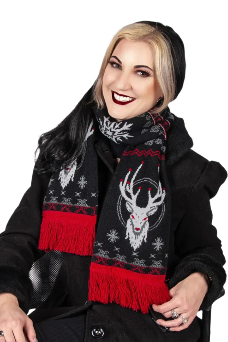 Beelzebuck Ugly Holiday Scarf - Image 2