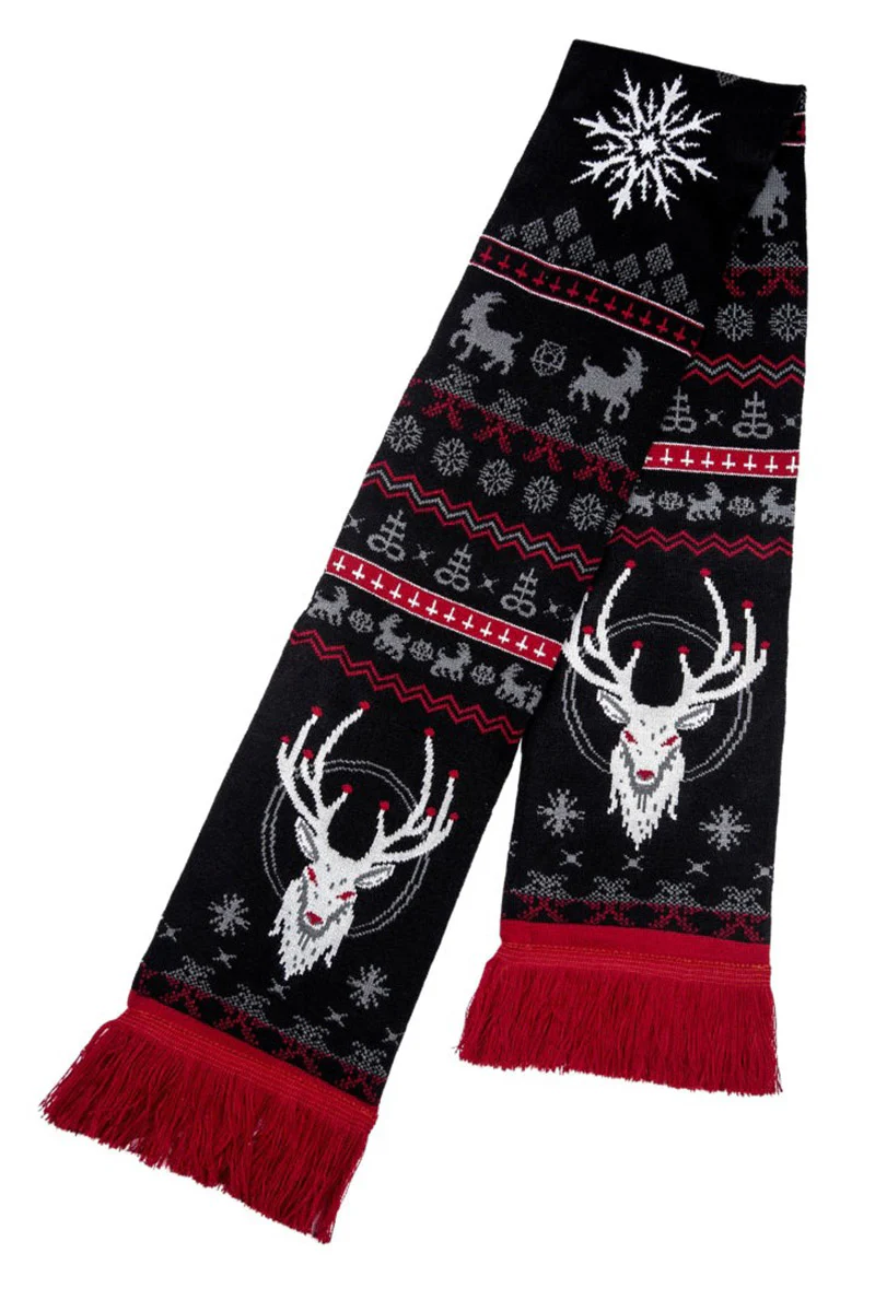 Beelzebuck Ugly Holiday Scarf - Image 3