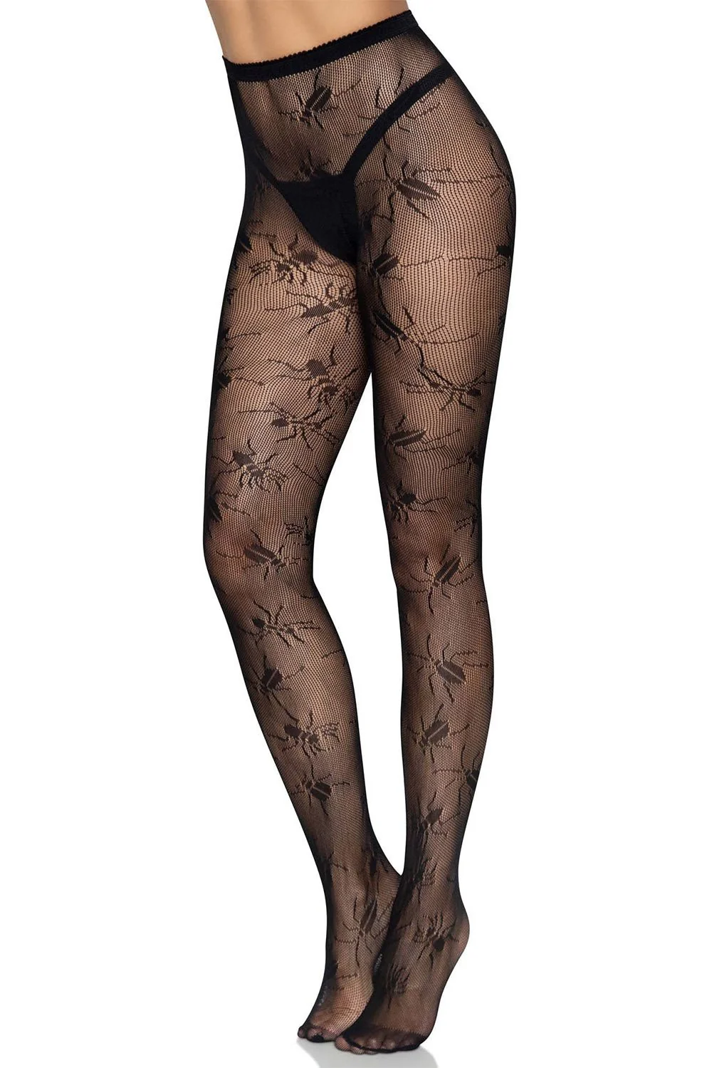 Beetlejuice Babe Fishnet Tights - Image 5