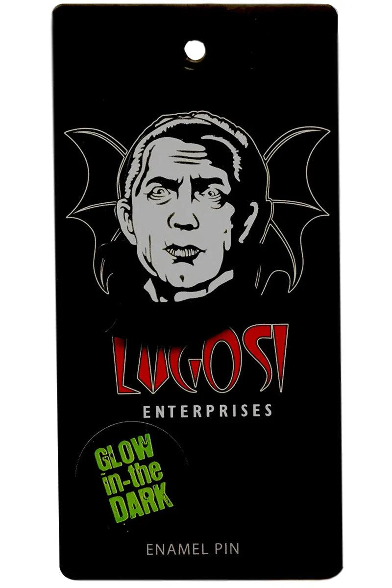 Bela Lugosi Dracula Enamel Pin [Glows in the Dark]