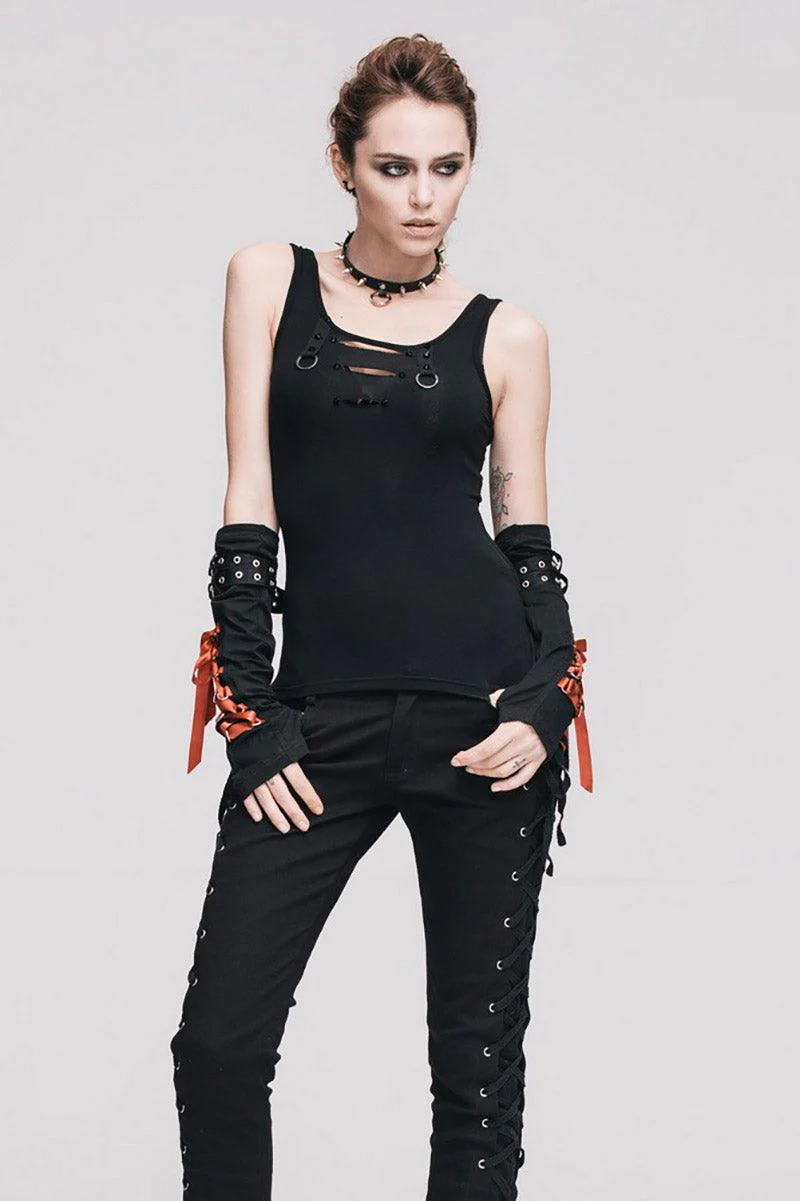 Bella Morte Shredded Tank Top - Image 5