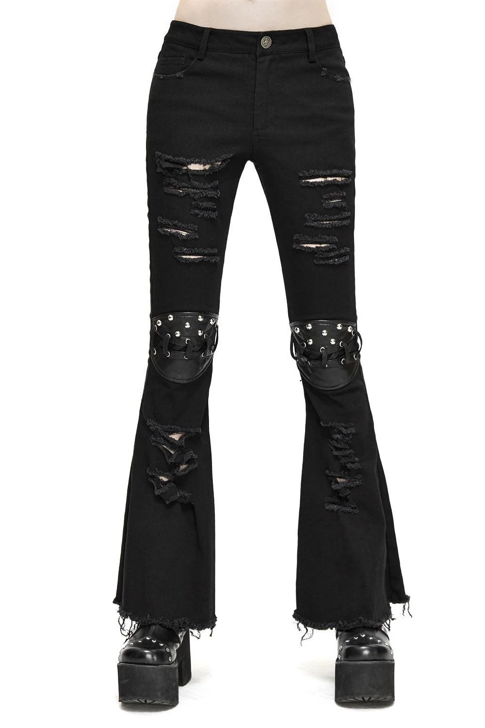 Bellatrix Strange Shredded Bell Bottoms