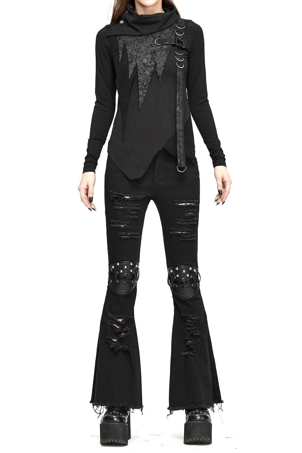 Bellatrix Strange Shredded Bell Bottoms - Image 2