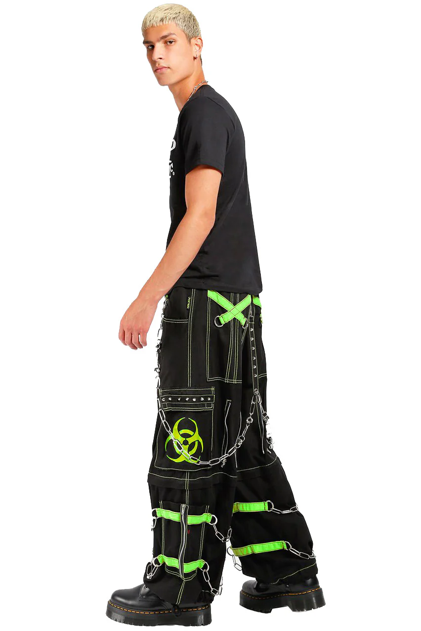 Tripp Biohazard Zip Off Pants [BLACK/LIME] - Image 5
