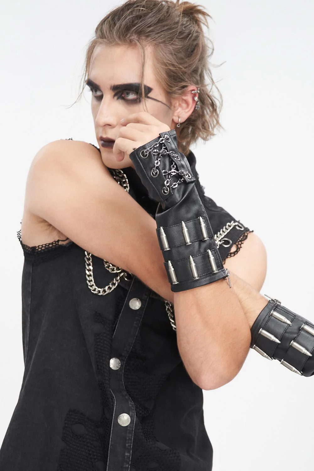 Bite the Bullet Punk Gloves - Image 2