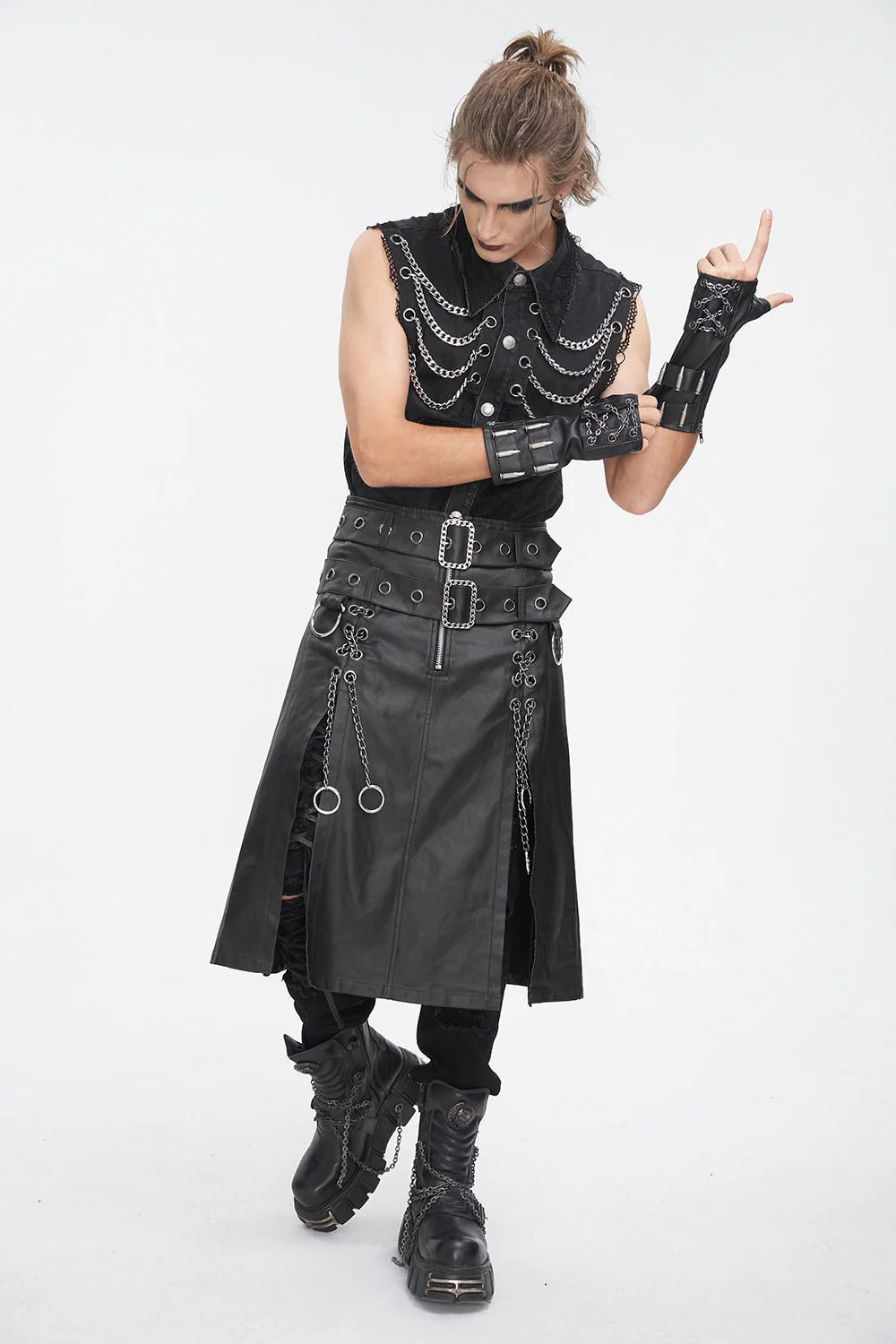 Bite the Bullet Punk Gloves - Image 4
