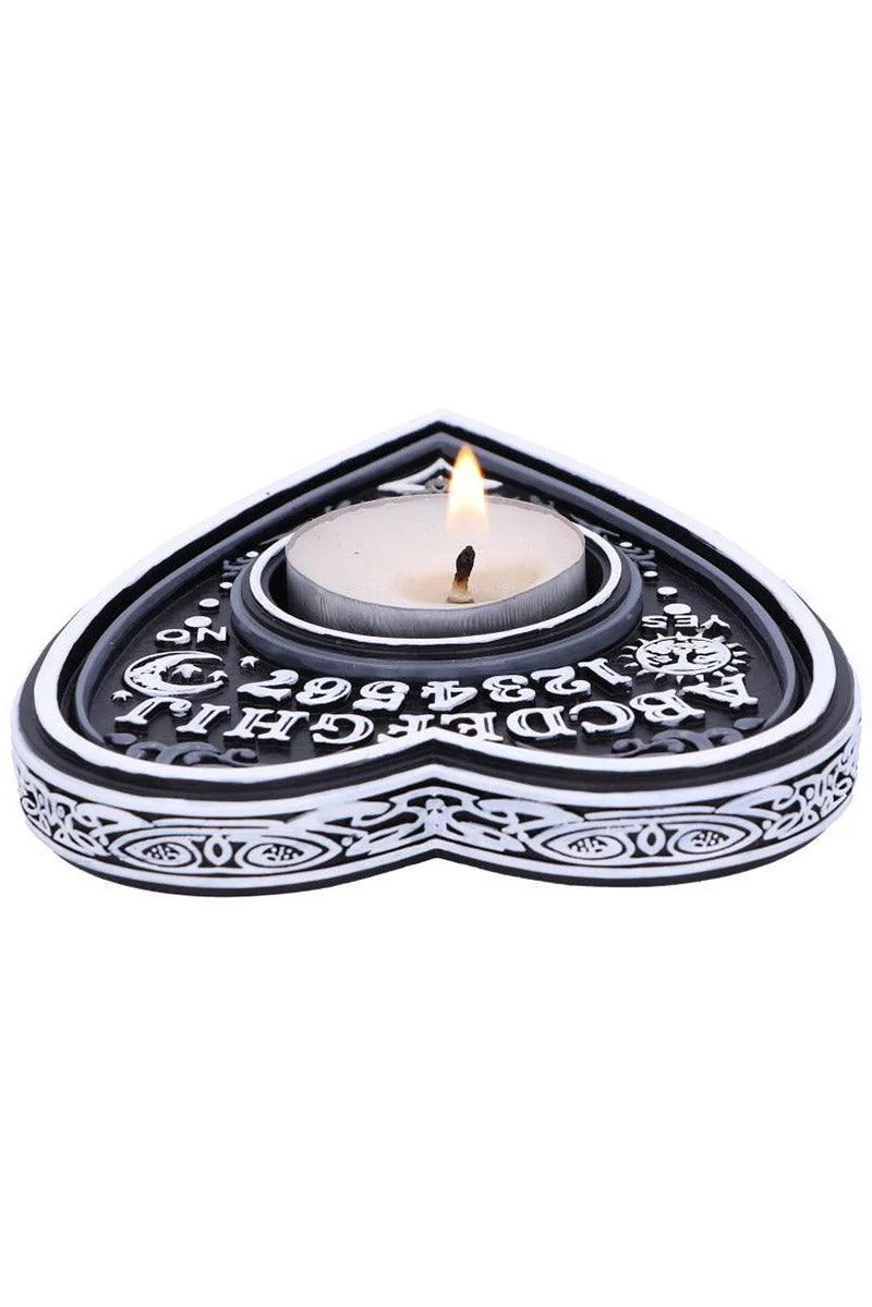 Black and White Spirit Board Tea Light Holder - Image 3