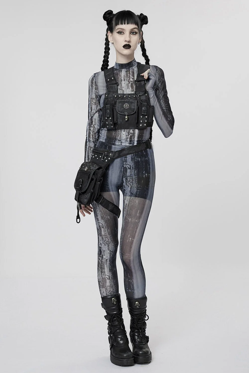 Black Apocalypse Chest Harness Bag - Image 4