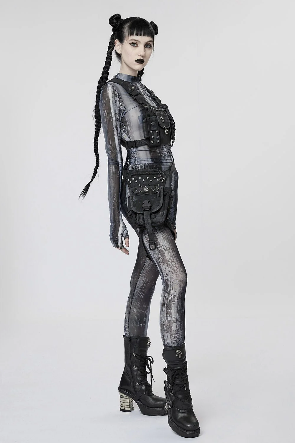 Black Apocalypse Chest Harness Bag - Image 5