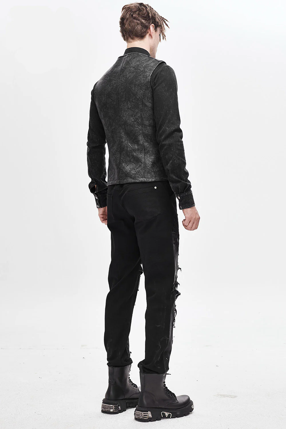 Black Apocalypse Punk Waistcoat - Image 5