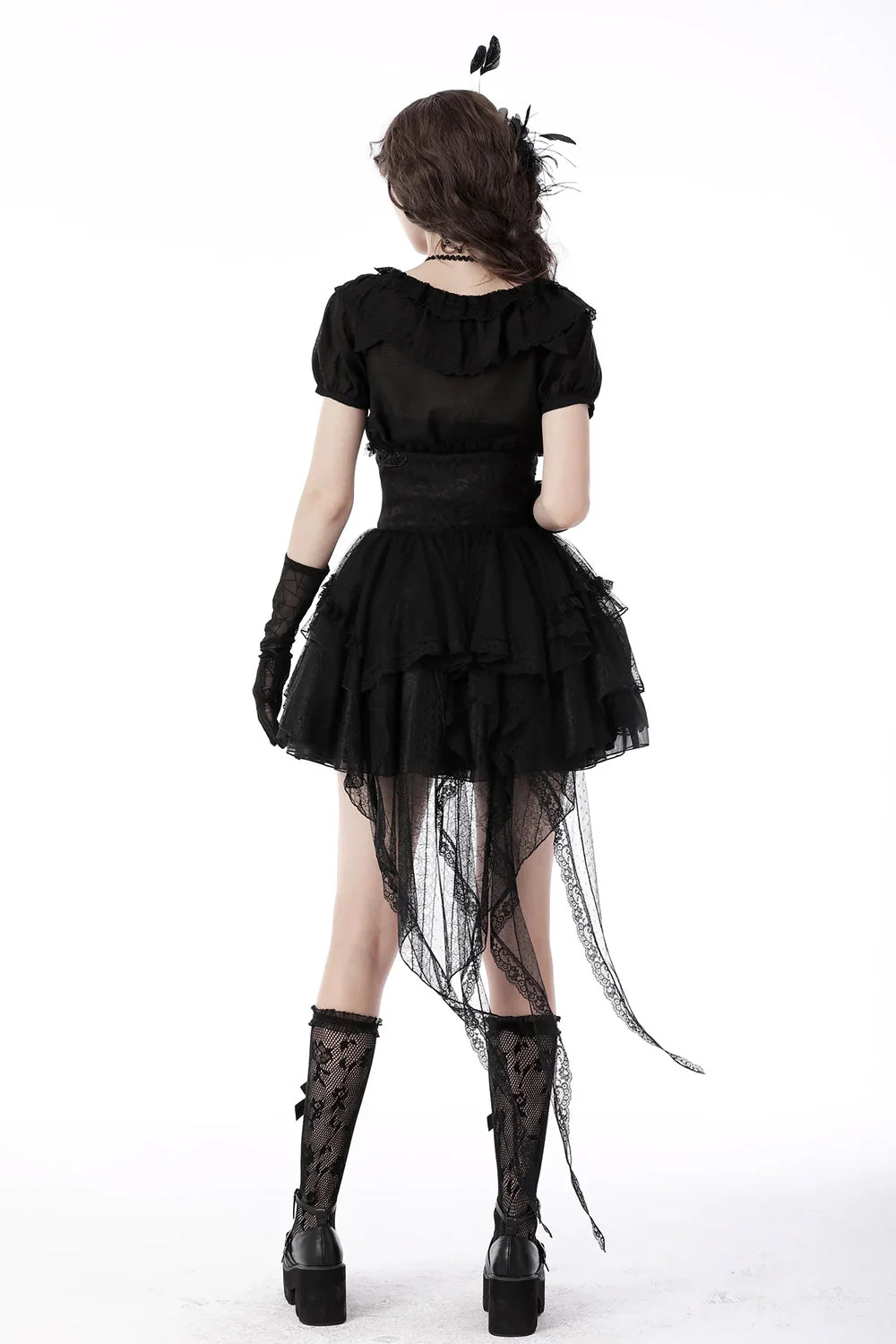 Black Ballet Corset Skirt - Image 5