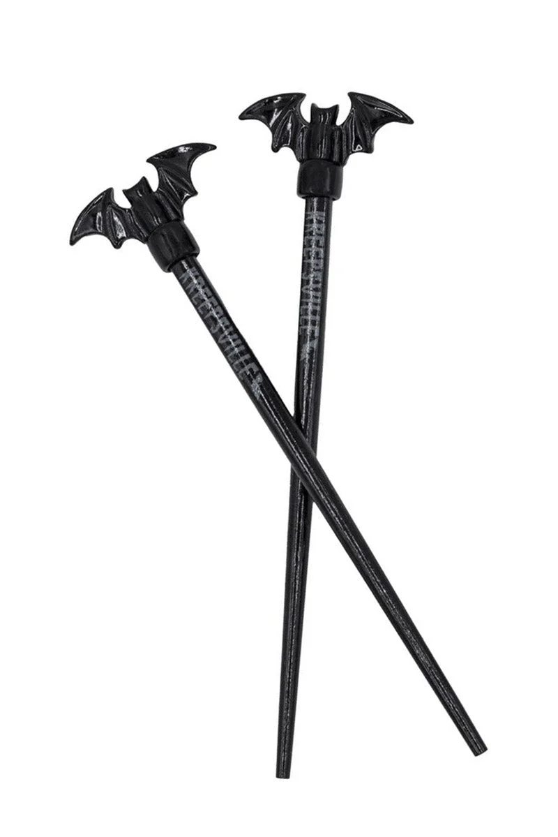 Black Bat Hair Sticks - Image 3