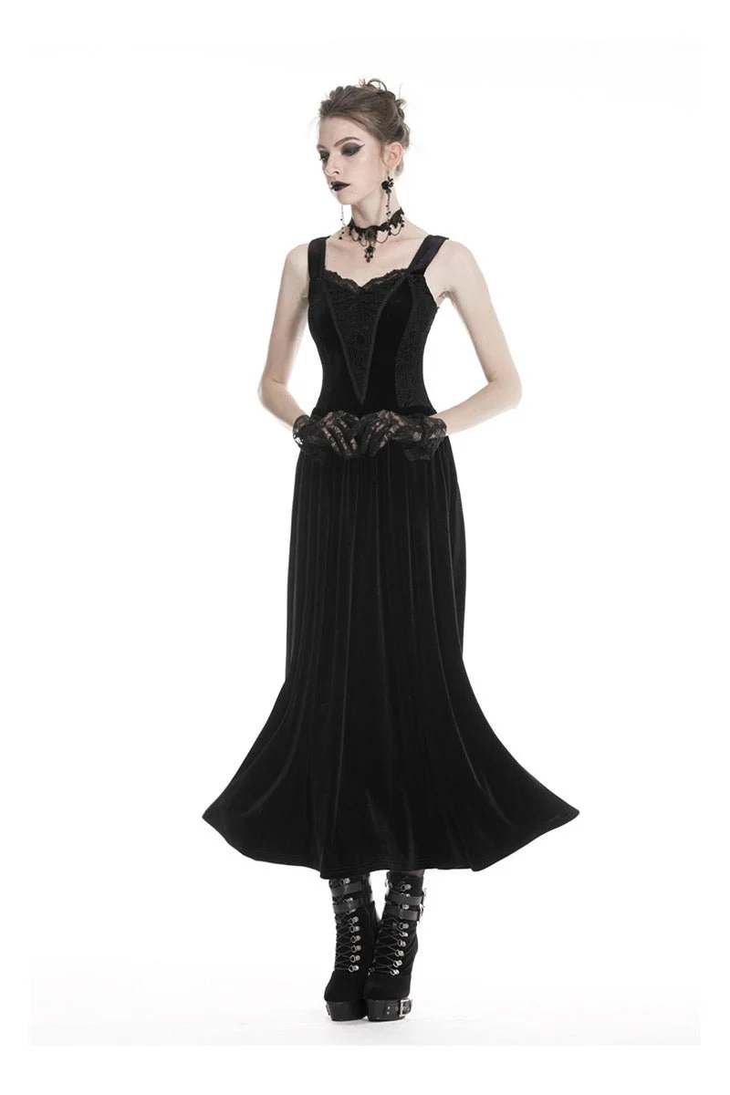 Black Bergamot Gothic Dress - Image 4
