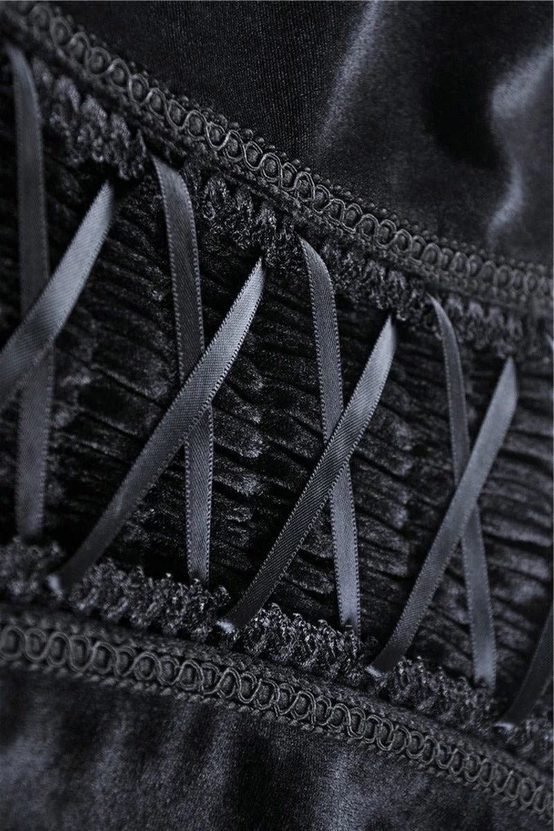 Black Bergamot Gothic Dress - Image 8