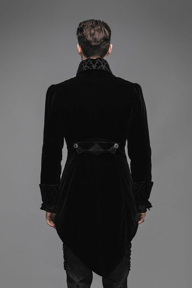 Black Blooded Velvet Coat - Image 3