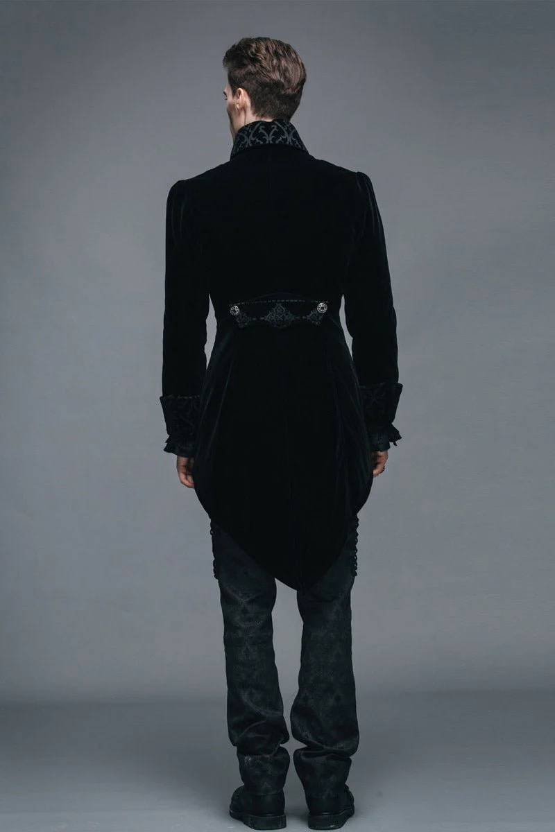 Black Blooded Velvet Coat - Image 6