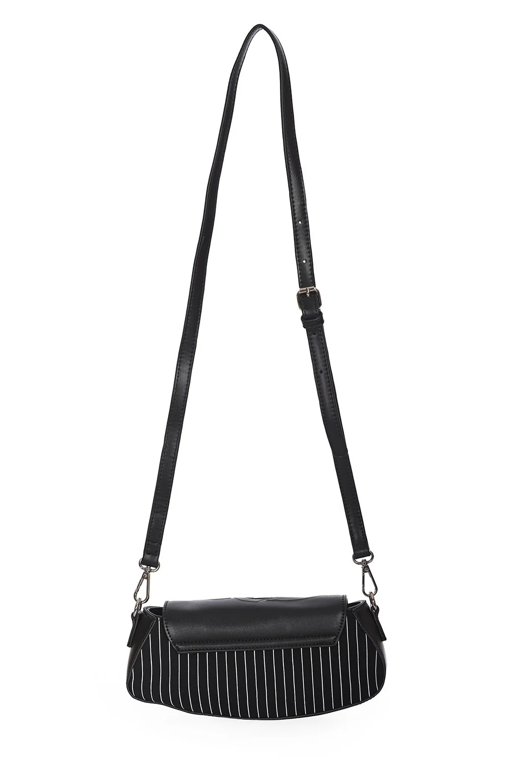 Black Bones Pinstripe Purse - Image 4