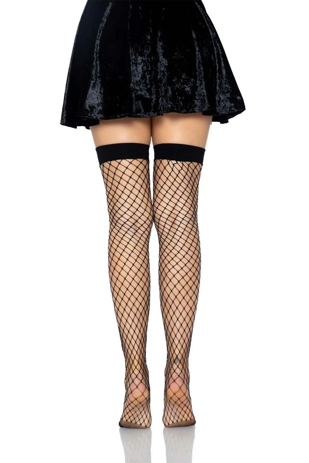Black Bow Bride Thigh Highs - Image 5