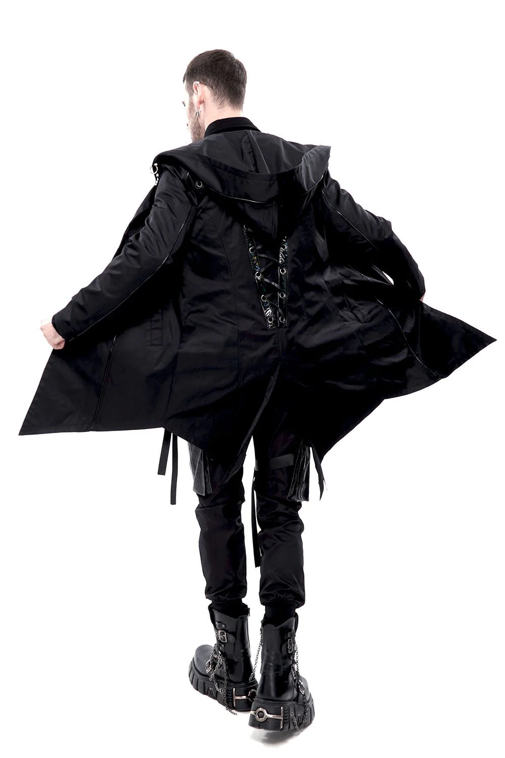 Black Butcher Pierced Coat - Image 2