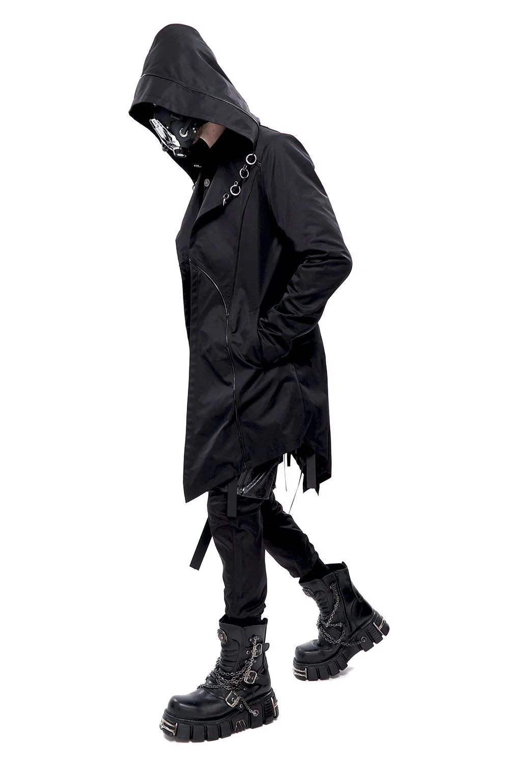 Black Butcher Pierced Coat - Image 4