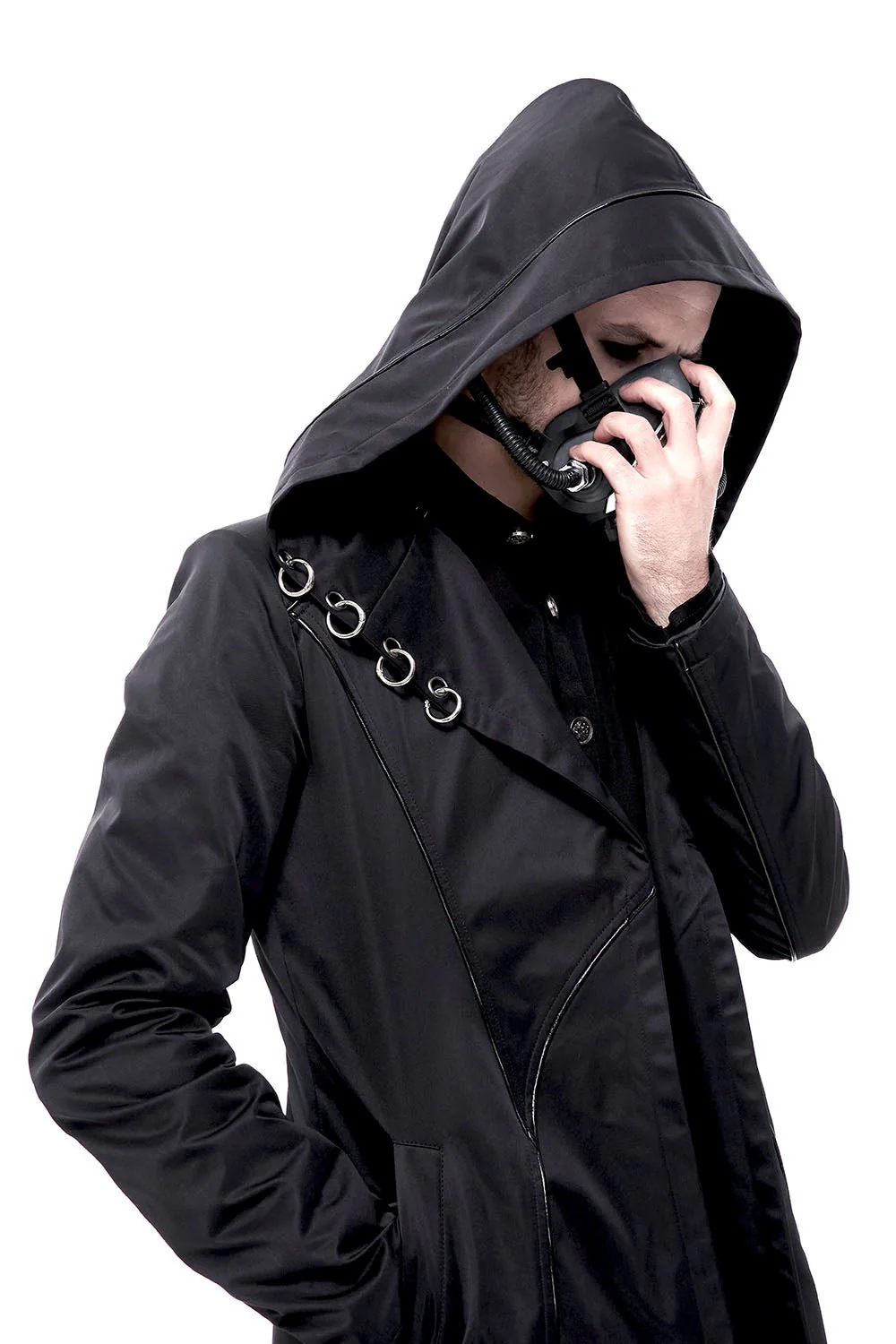 Black Butcher Pierced Coat - Image 5