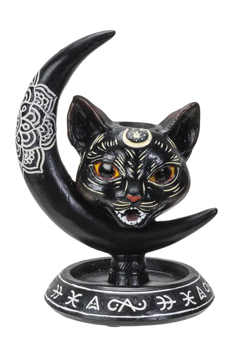 Black Cat Backflow Incense Burner - Image 2