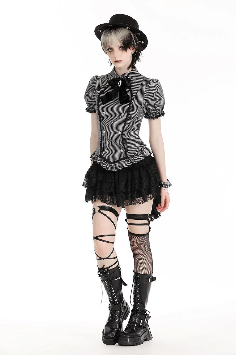 Black Cat Coven Cameo Blouse - Image 6