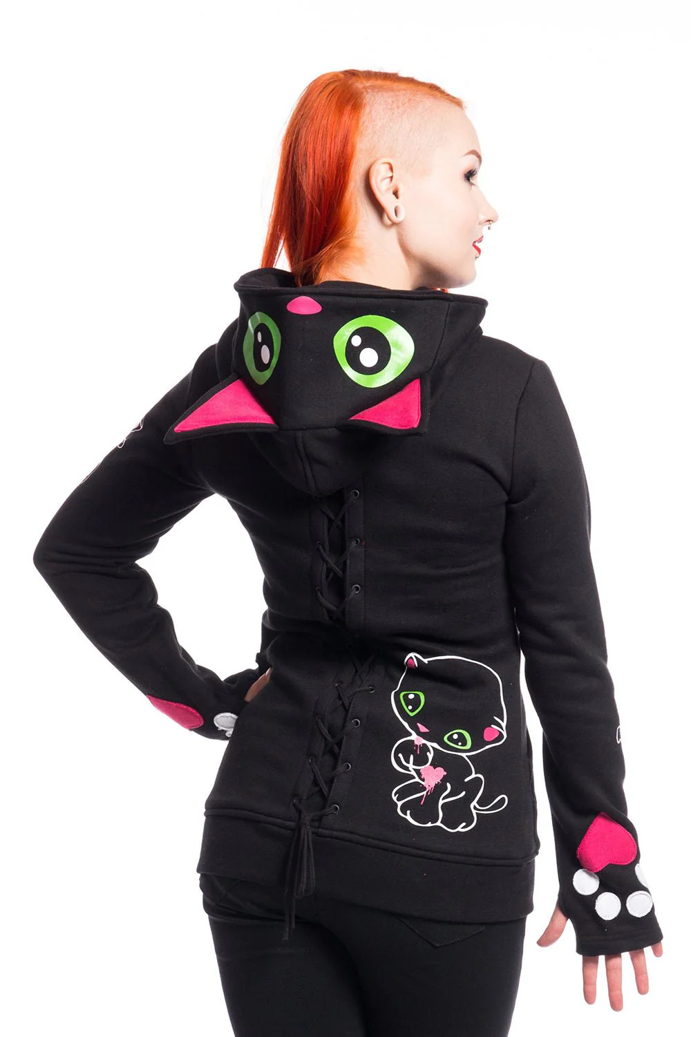 Black Cat Hoodie [BLACK] - Image 2