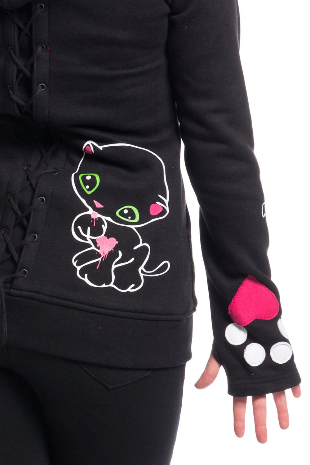 Black Cat Hoodie [BLACK] - Image 3